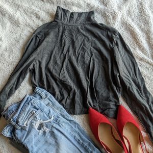 Gray Turtleneck - S/M
